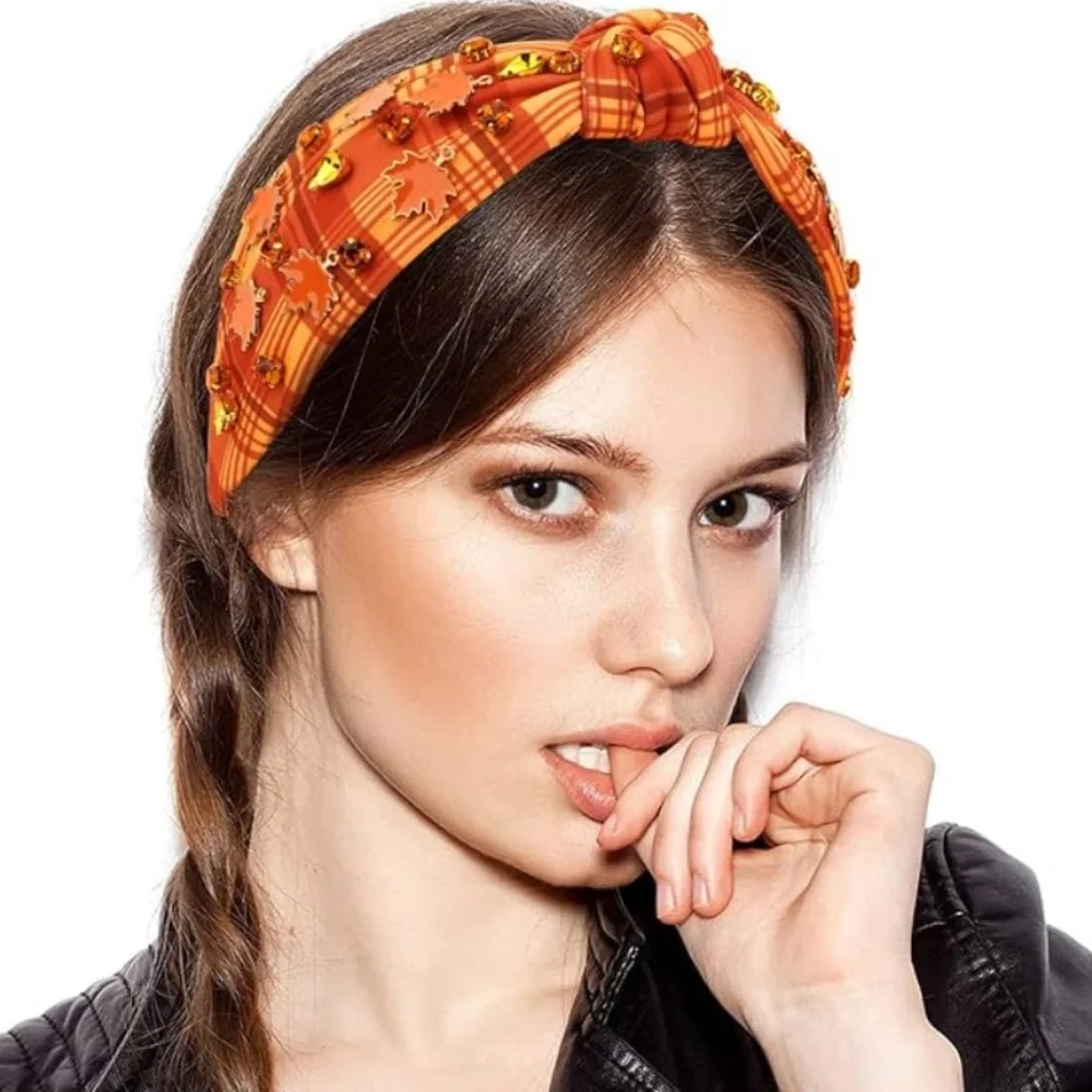 Shiraleah Embellished Yellow Headbands yellow and orange